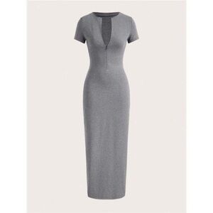 Gray maxi / midi dress